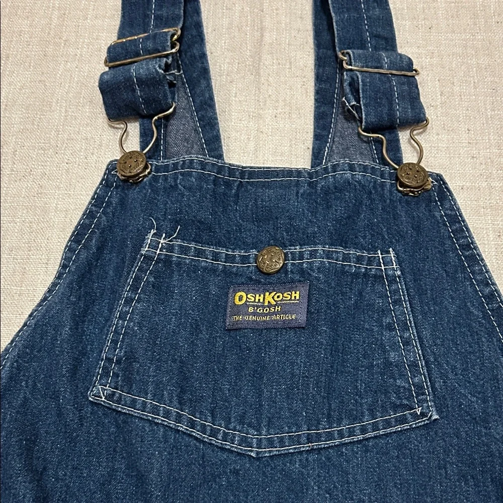 Vintage OshKosh B'gosh Dress Women’s/Youth 5 Blue Denim Overalls Western